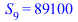 S[9] = 89100